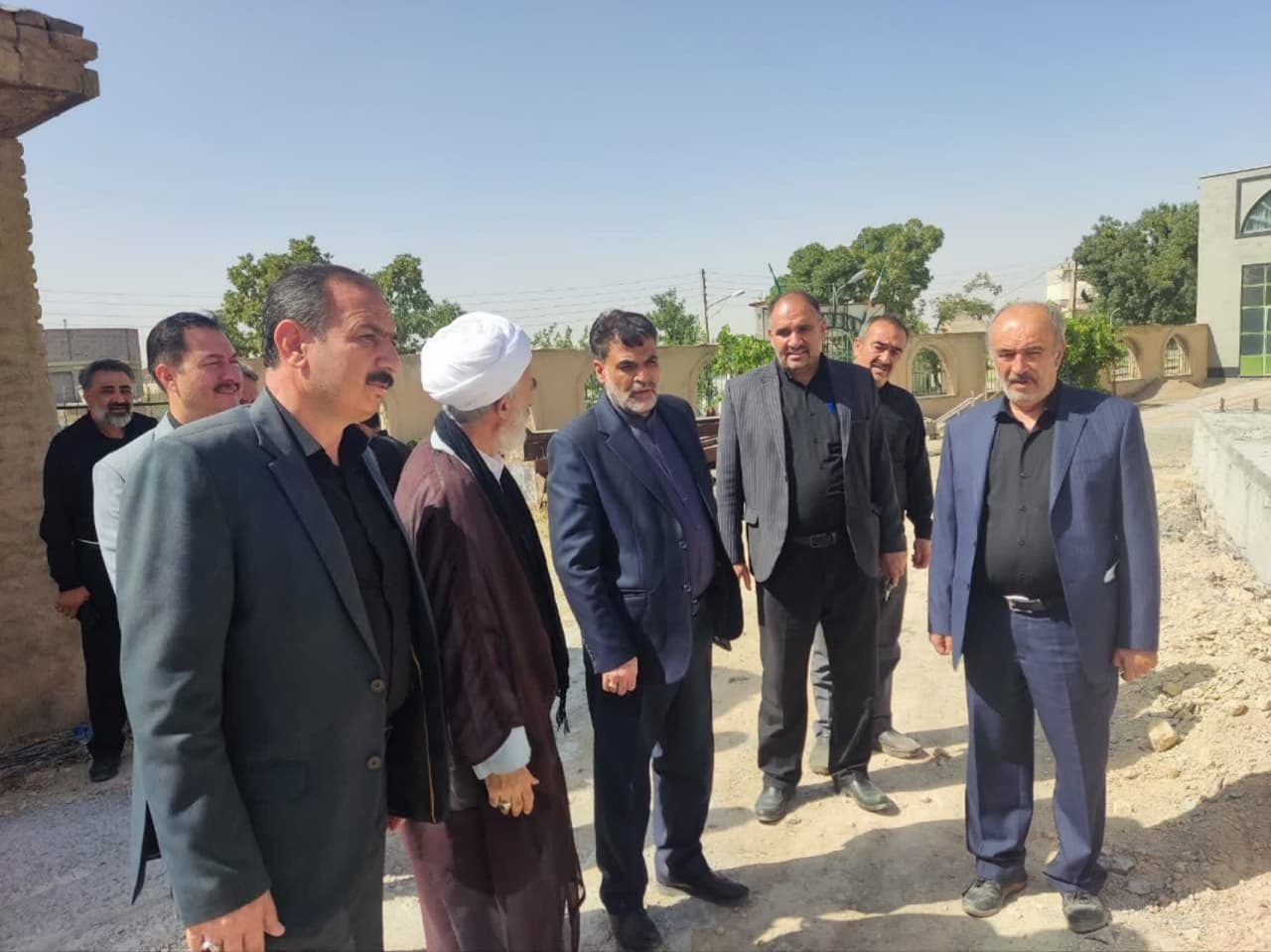 بازدید نماینده مردم شهرستان‌های بهار و کبودراهنگ در مجلس شورای اسلامی و فرماندار شهرستان بهار از مصلای در حال ساخت شهر صالح‌آباد