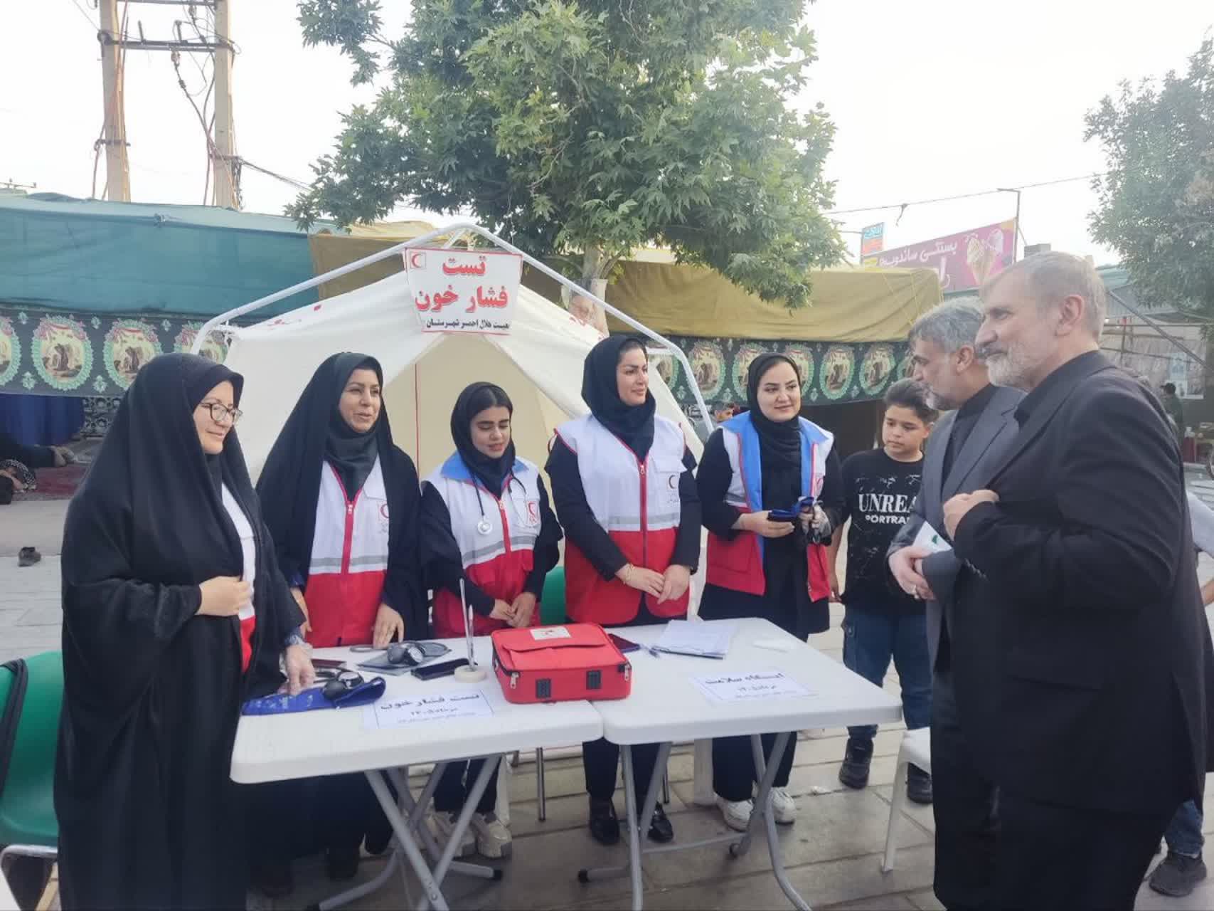 بازدید مسئولان شهرستان بهار از مواکب حسینی